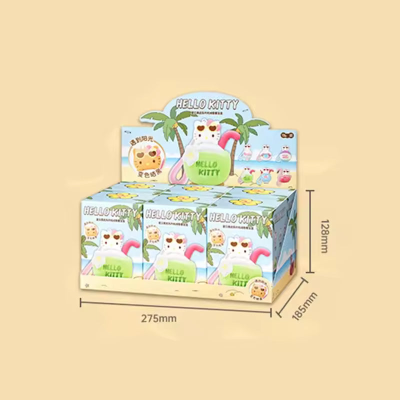 MINISO Blind Box HELLOKITTY Summer Black Skin Series