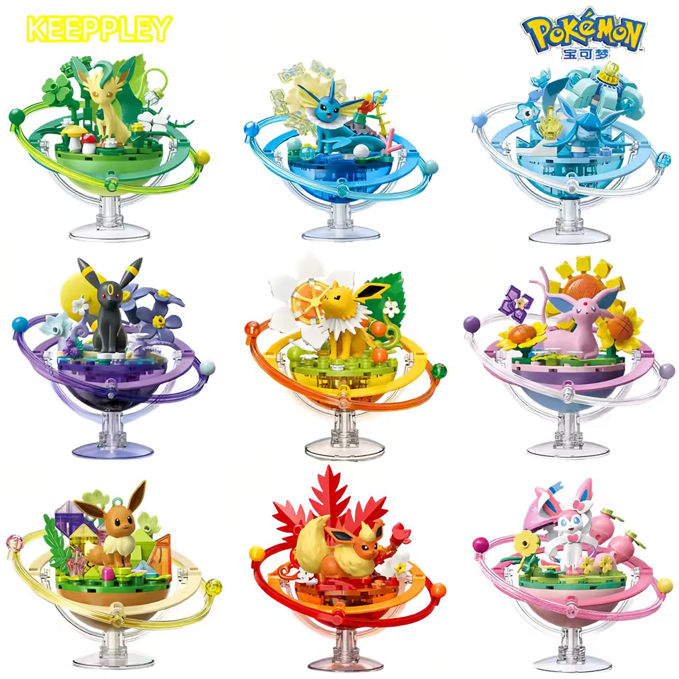 Keeppley Pokemon DIY Building Blocks Eevee Family Planet Series