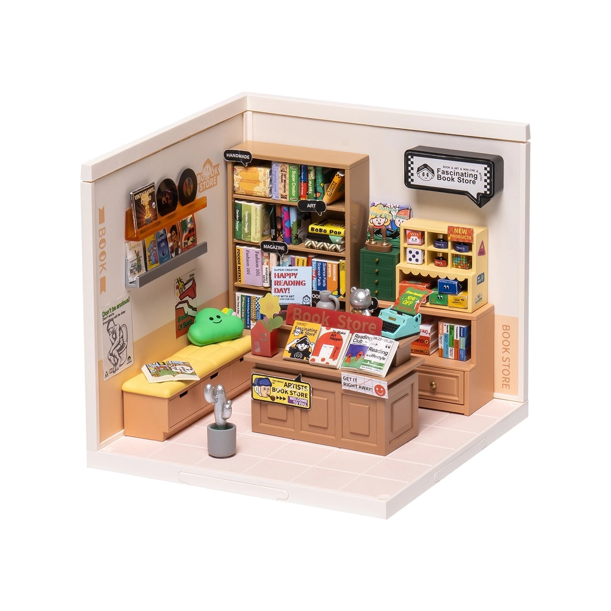 [Rolife] Super Creator Miniature House - Fascinating Book Store DW004