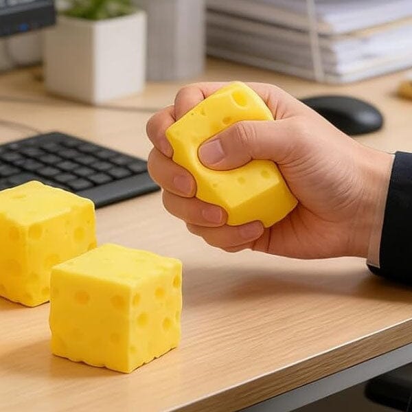 Cheese Cube Slow-Rise Squishies® Fidget Toy