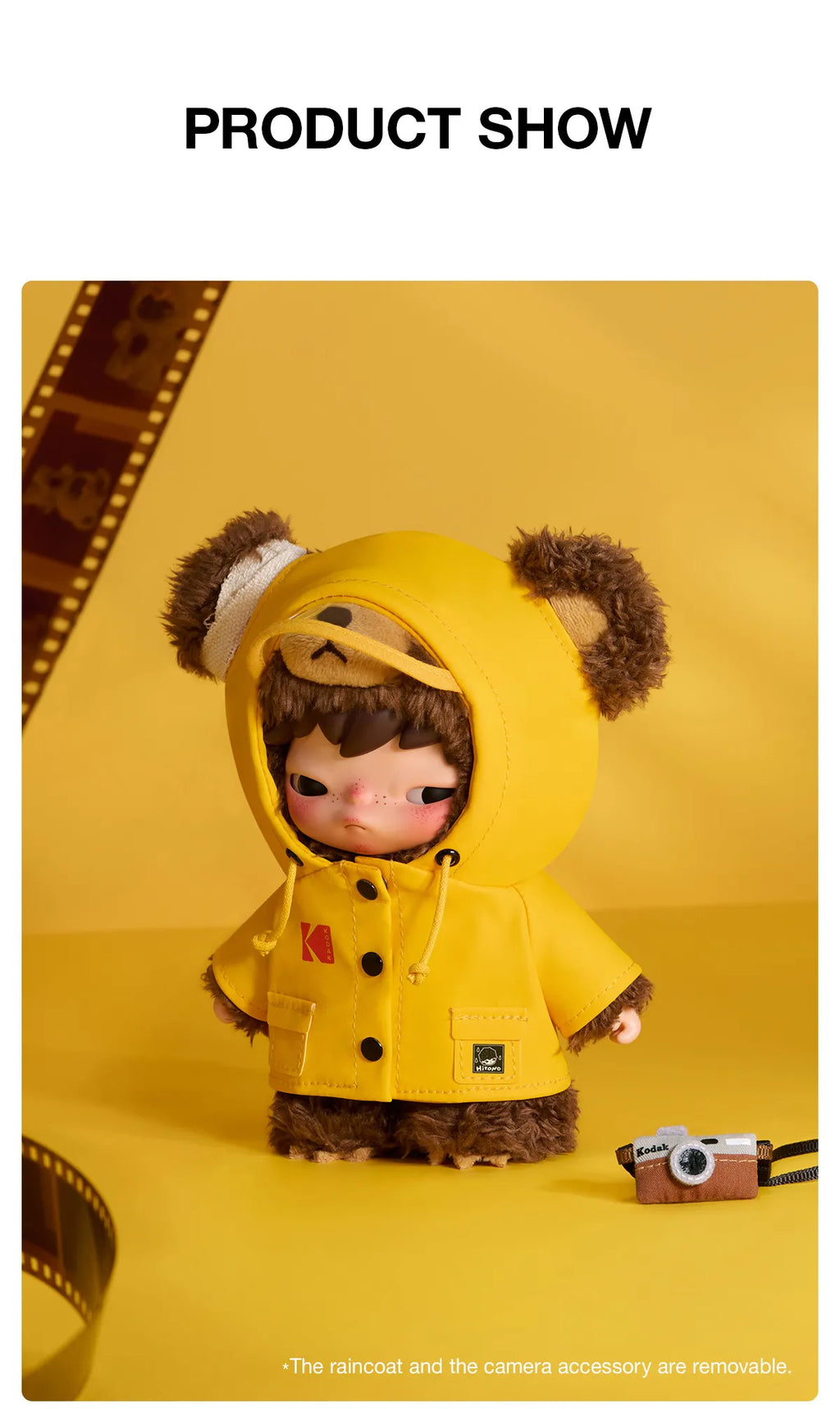 [Pre-order] Hirono × Kodak Click Bear Plush Doll Pendant