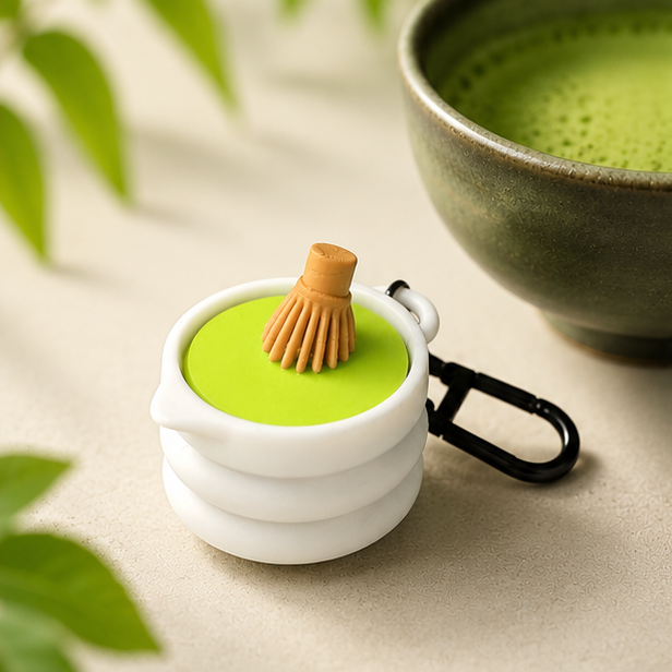 Fidget Clicker Keychain – Matcha Whisk Pocket