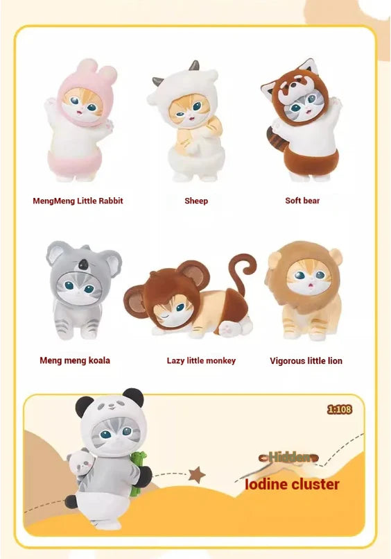 Miniso - Mofusand Fluffy Animal Party Blind Box Series